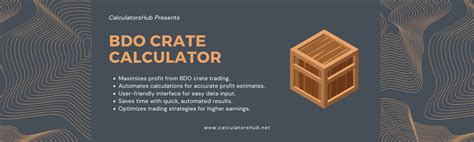 Crate Calculator — Famme's BDO Tools .